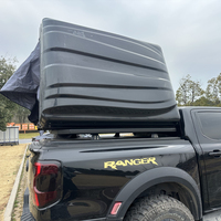 Nouvelle conception de tente de toit rigide pour camping tout-terrain, tente de toit pour voiture, camion, 4 personnes, tente de toit en aluminium à ouverture latérale