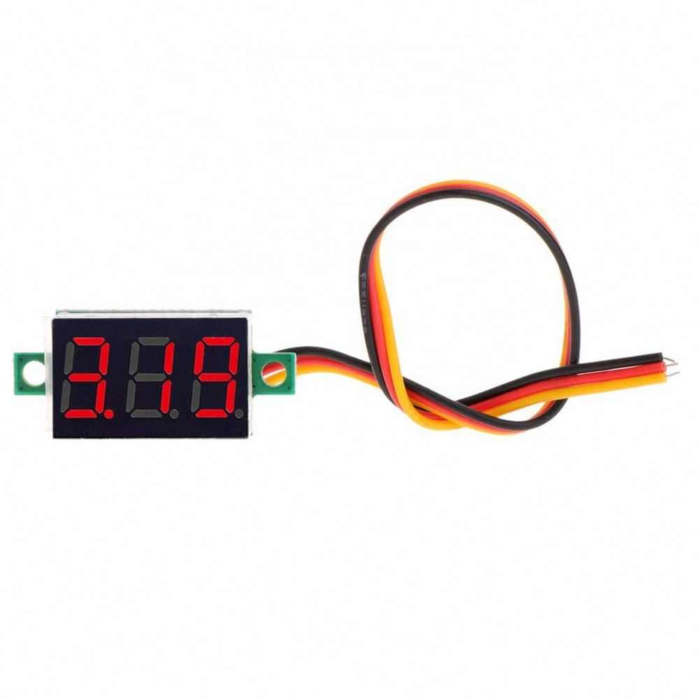 Rode Led Display Mini 0.36 Inch Dc 0-100V Digitale Voltmeter 100V Volt Panel Indicator Monitor Voltage meter