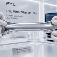 Film de protection de peinture automobile en TPU chromé mat doré FYL, finition chrome souple 7,5 mil