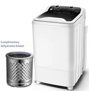 En kaliteli Mini çamaşır makinesi tek tüp üst yükleyici yarı otomatik çamaşır makinesi Mini çamaşır ve kurutma giysi makinesi