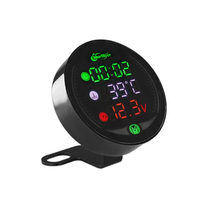 Instrument de modification de <span class=keywords><strong>moto</strong></span> 9 24V LED Vision nocturne 5 en 1 montre <span class=keywords><strong>thermomètre</strong></span> voltmètre jauge de température d'eau tension - Product Image 1