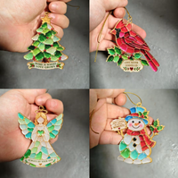 Nouvelle Décoration de Noël en Acrylique Style Verre de Mer, Pendentif pour Arbre de Noël, Idéal pour la Décoration de la Maison et des Magasins, Cadeau Souvenir de Fêtes