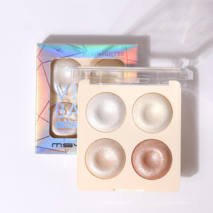 MSYAHO <span class=keywords><strong>Palette</strong></span> Multi-usages 4 Couleurs : Poudre Illuminatrice Cuissonnée, Poudre Brillante, Contour Visage, Fard à Paupières, Poudre Rouge à Joues, Poudre Illuminatrice Pressée - Product Image 6
