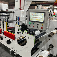Mesin Cetak Label Stiker Otomatis 8 10 Warna Perekat Kertas Bopp Inline Flexo Roll to Roll