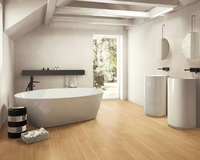 Carreaux de sol en porcelaine émaillée effet bois finition mate, parquet rustique pour intérieur