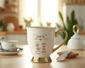 Tasses à café de luxe Tasse à thé en céramique personnalisée <span class=keywords><strong>Cadeau</strong></span> unique Grande tasse pour bureau à domicile - Product Image 1