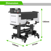 Mesin Printer Inkjet Otomatis Multi Warna A3 Multifungsi Profesional untuk Stiker Dekal Personalisasi Printer UV DTF