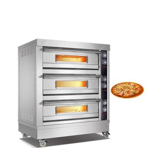 Nuevo Gas <span class=keywords><strong>Pizza</strong></span> 16 Pan Panadería Fabricación Horno para asar cerdos con gran precio - Product Image 2