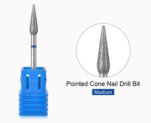 KADS Fraise à ongles en acier au tungstène pour cuticules, diamantée, 3/32'', outil rotatif professionnel pour manucure, pour le retrait du vernis gel - Product Image 6