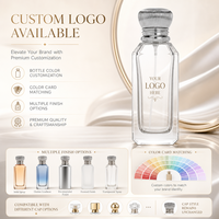 Flacon de parfum artistique unique imprimé sur mesure avec boîte 100 ml pour marque privée personnalisée avec logo doré