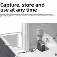 Microinversor PowerStream, Unidad Portátil de Conversión de Energía para Acampar al Aire Libre, Energía de Respaldo para el Hogar