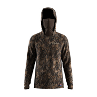 Kemeja Berburu Pria Berbahan Jaring, Bernapas, Cepat Kering, Anti UV, Berkerudung dengan Masker, Ringan, Motif Camo Cabang Pohon untuk Memancing di Hutan
