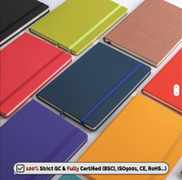 Carnet personnalisable avec logo, toucher doux, impression holographique, couverture rigide en PU, format A5