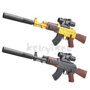 HOT adultos elétrico contínuo shell ejeção brinquedo arma ao ar livre tiro batalha jogo meninos M416 <span class=keywords><strong>AK</strong></span> água macio bala arma - Product Image 1