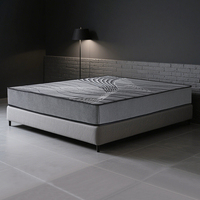 Matelas hybride à ressorts King Size de haute qualité pour hôtel, lit double souple avec tissu tricoté en polyester – Prix usine