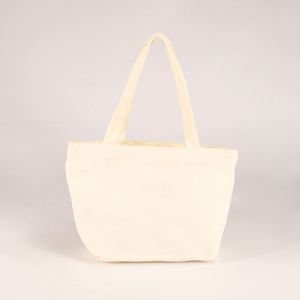 Bolsa de Tela de Algodón Natural Rosa Pequeña de 30*20*10CM, Ligera, para Uso Diario - Product Image 1