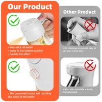 Cadeau de fête des mères Cuisine Cuisine Salade Barbecue 16oz 2 en 1 Vaporisateur d'huile Bouteille distributeur d'huile d'olive