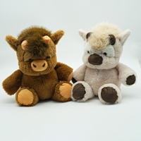 Nouvelle peluche mascotte personnalisée en forme de vache ou de cochon, collection OEM à faible MOQ, idéale pour les cadeaux d'enfants et les supermarchés