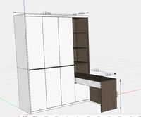 Armoire modulaire personnalisée en bois armoire pour la maison hôtel ou appartement design moderne pour meubles de chambre à coucher