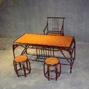 <b>Bamboo</b> Craft Tea Table Handmade <b>Bamboo</b> Weaving Lining Home Decoration Guizhou Origin - Product Image 2