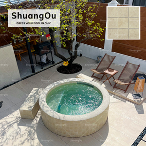 Carrelage d'extérieur 18mm Carrelage en porcelaine anti-dérapant pour piscine Carrelage en céramique pour bordure de piscine <span class=keywords><strong>Jardin</strong></span> Patio Piscine extérieure <span class=keywords><strong>Mosaïque</strong></span> - Product Image 5