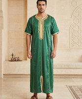 CCY 2026 Maroc – Jalabiya brodée or pour homme, Baifa islamique, Kaftan brillant nigérian, Robe Boubou Haramyne Homme, Thobes