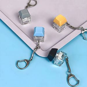 Wholesale <b>Custom</b> Design Logo Mechanical <b>Keyboard</b> Keychain Keycap Relieve Stress Switches <b>Key</b> Chain Decompression Keychain - Product Image 2