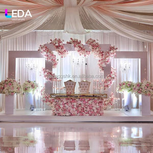Arco de Acrílico Personalizado LEDA para Decoración de Bodas, Soporte para Fondo de Escenario, Arco Decorativo para Eventos - Product Image 1