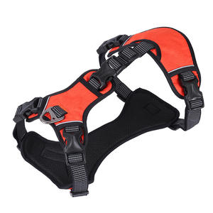 Kingtale調節可能リフレクター通気性犬ハーネス大人犬用厚手ソフトハンドル付き - Product Image 2