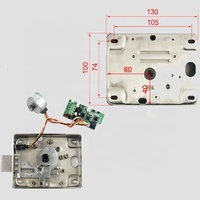 DFD Serrure de jante électrique intelligente à bouton LED, DC12V 18V, en aluminium et laiton, avec moteur, contrôle d'accès sans clé, vente en gros