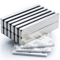 Aimant de barre plate de néodyme de Ndfeb 3mm pour industriel, aimant mince de blocs magnétiques de néodyme de barre de néodyme de 60x10x3mm N52
