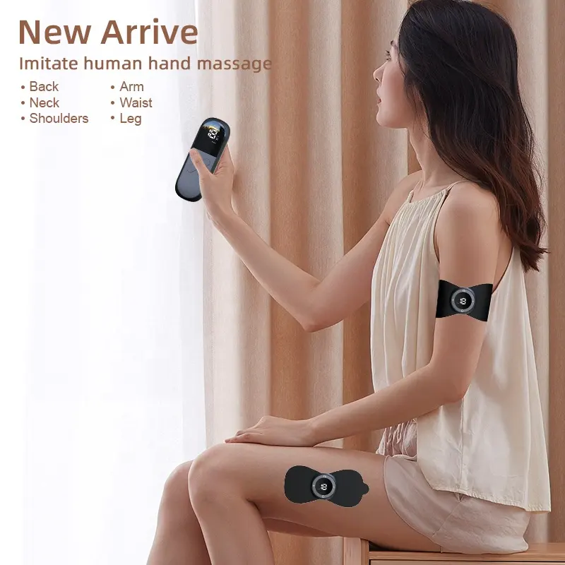 Korea mini Wireless EMS TENS unit menstrual pain relief device physical therapy TENS full body massage simulator Neck massager