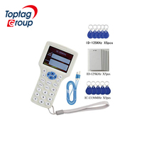 Decodificador de Tarjetas Inteligentes RFID NFC 13.56MHz/125KHZ, Copiador de Llaves ABS, Lector/Grabador de Tarjetas IC ID, Sistema de Control de Acceso ISO 14443A