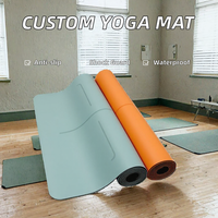 Tapis de yoga en PU de qualité supérieure, anti-déchirure, imperméable, respectueux de la peau, haute élasticité, tapis de yoga professionnel pour la salle de sport