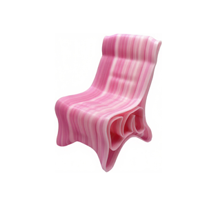 Meubles de jardin modernes en plastique imprimés en 3D sur mesure, ensemble de table et de chaises créatives pour l'extérieur - Product Image 1