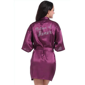 Kimono de satén para fiesta nupcial - Product Image 2