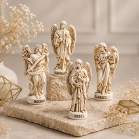 Statuette d'archange pour école catholique, décoration d'angle de prière pour autel domestique, statue chrétienne Uriel Gabriel Michel Raphaël, cadeau religieux