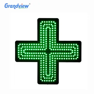 双面药房照明LED屏幕标志中的发光二极管药房十字标志显示模块P8/P10