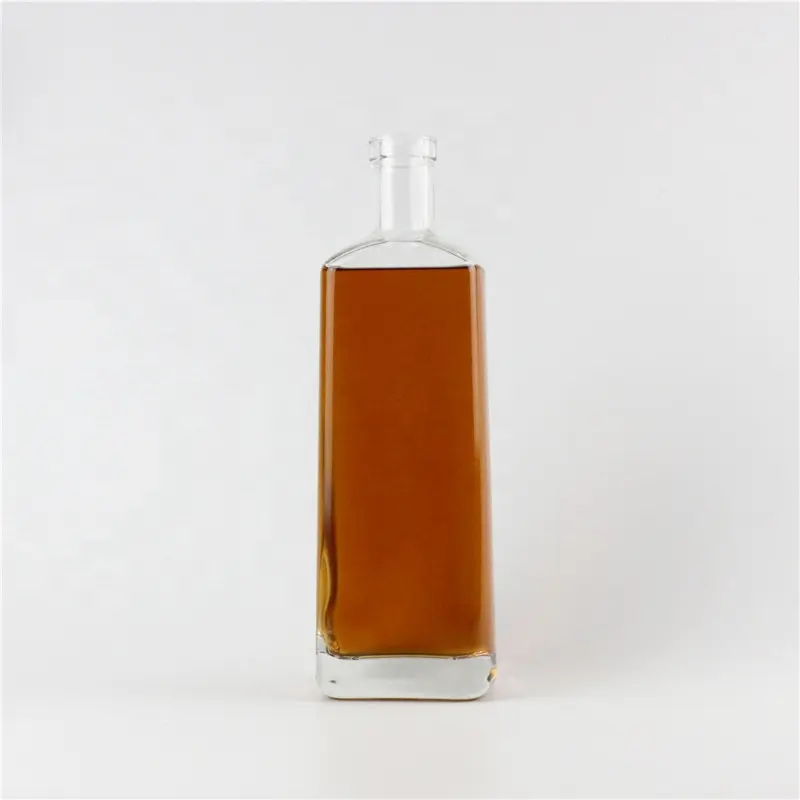 750 ml durchsichtige Glasflaschen für alkoholhaltige Getränke für Wein Whiskey Vodka Fruchtsaft und Likör industrielle Anwendung