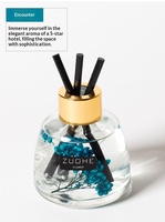 Diffuseur de parfum en verre UJIPIN, fabrication directe, forme irrégulière, 3 oz, 7 oz, sans alcool, sans parabène, utilisation d'un mois, artisanal