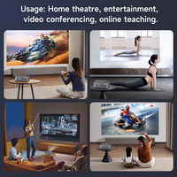 Mini Proyector portátil Native 1080P Home Cinema Android WIFI Pantalla de espejo Proyectores Full Hd 4K Smart Tv Proyector LED para exteriores