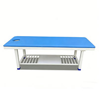 Table d'examen multifonctionnelle pour hôpital avec étagère de rangement, revêtement antibactérien, haute capacité de charge pour la physiothérapie