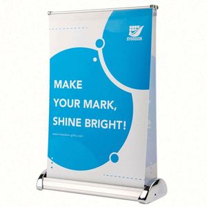 Factory Price <b>Mini</b> Retractable Banner Stand <b>Table</b> Top Roll up Banner - Product Image 2