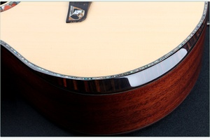 Weifang Rebon 6 corde 41 pollici tutto solido abete rosso & mogano chitarra elettrica acustica con bracciolo - Product Image 3