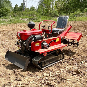Mini Crawler Tractor Rotary Tiller 25HP 35HP Agricultural <b>Cultivator</b> Machine for Orchard Soil Prep - Product Image 3