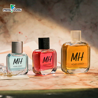 Flacon de parfum carré en verre vide de luxe rétro 30ml 50ml 100ml pour emballage de parfum haut de gamme