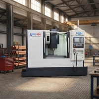 Tour CNC vertical automatique haute vitesse Dinuo VMC650, prix usine Chine, robuste, avec commande FANUC