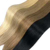 Extensions de cheveux bruts à la kératine pointe plate cuticule non traitée aligend k pointe extensions de cheveux humains bruts