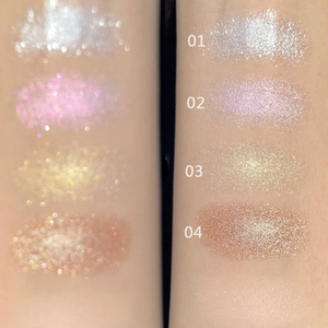 Paleta de Iluminador Facial, Maquillaje Holográfico Brillante, Iluminador Metálico, Polvo para Hornear, Brillo Estelar - Product Image 5