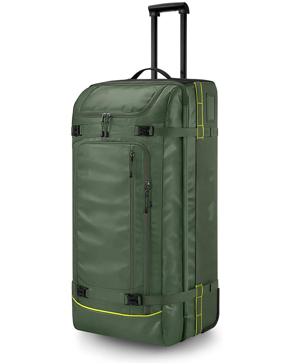 Sac à do adhésif à roulettes pour voyage, 150 l, sac de voyage, à roulettes, vert Olive, livraison gratuite